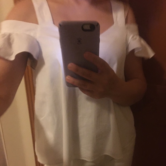 Medium white cotton tank top - Picture 2 of 8